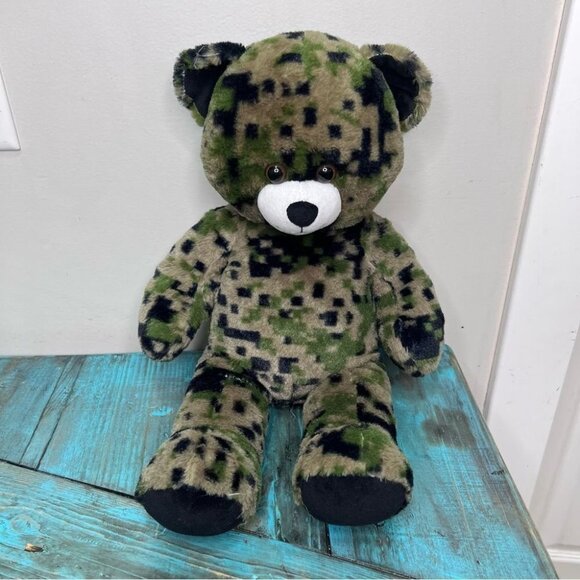 BUILD A Bear Digital Camo Bear Camouflage Plush  Teddy Bear - Picture 2 of 8
